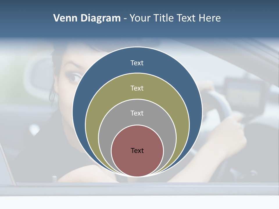 Cute Life Automobile PowerPoint Template