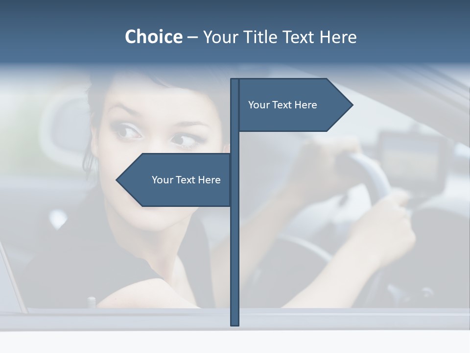 Cute Life Automobile PowerPoint Template