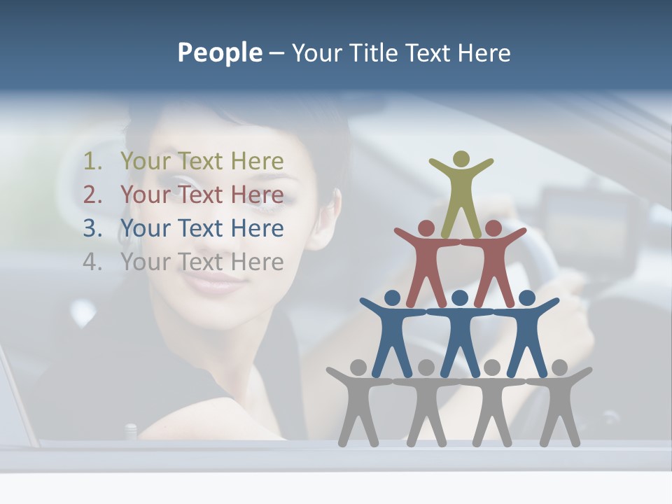 Cute Life Automobile PowerPoint Template