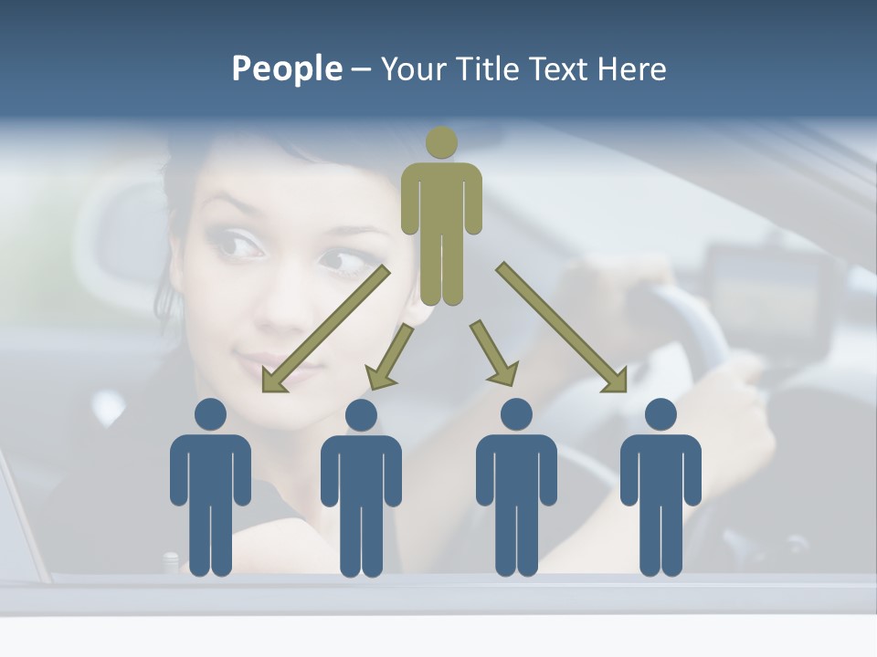 Cute Life Automobile PowerPoint Template