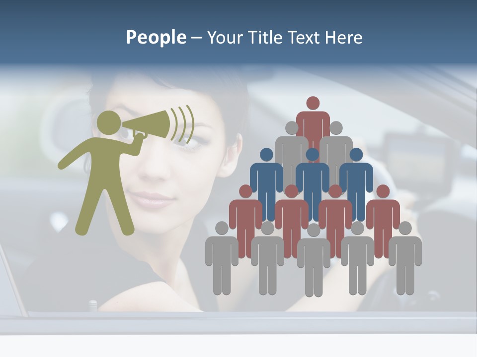 Cute Life Automobile PowerPoint Template