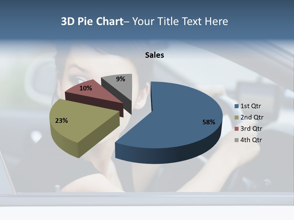 Cute Life Automobile PowerPoint Template
