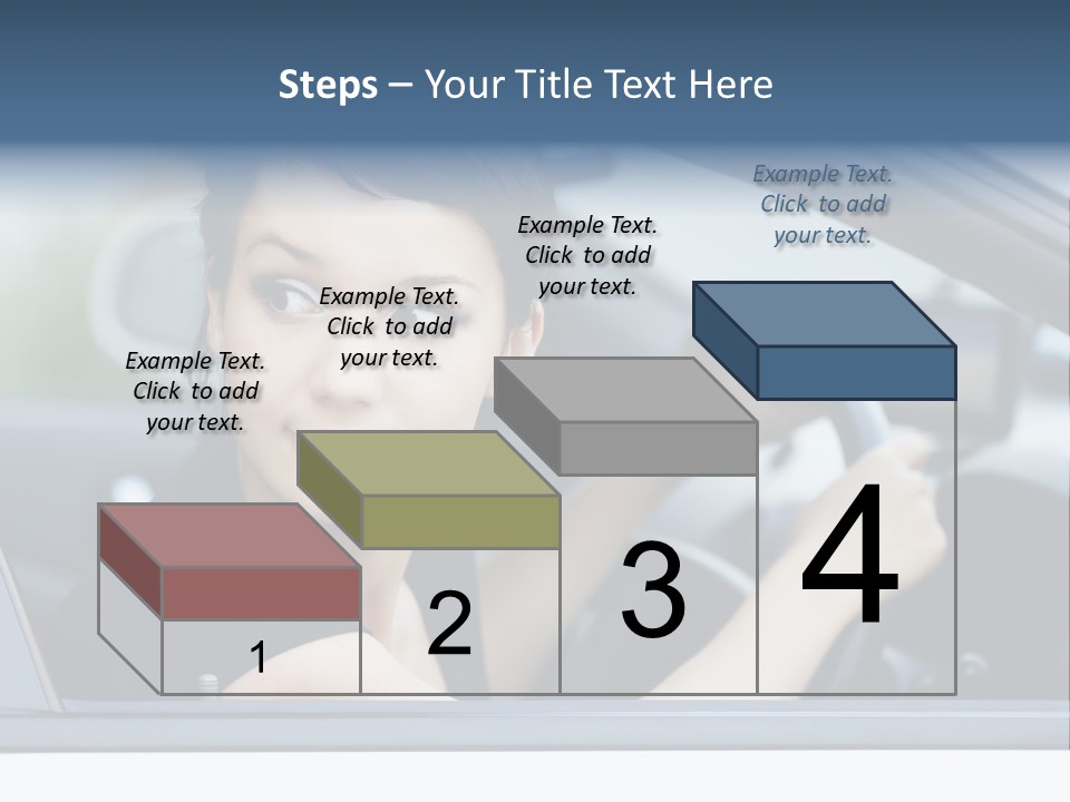 Cute Life Automobile PowerPoint Template