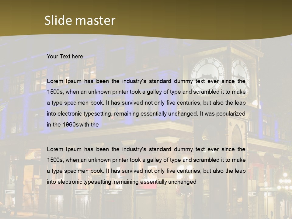 Color Lights Evening PowerPoint Template