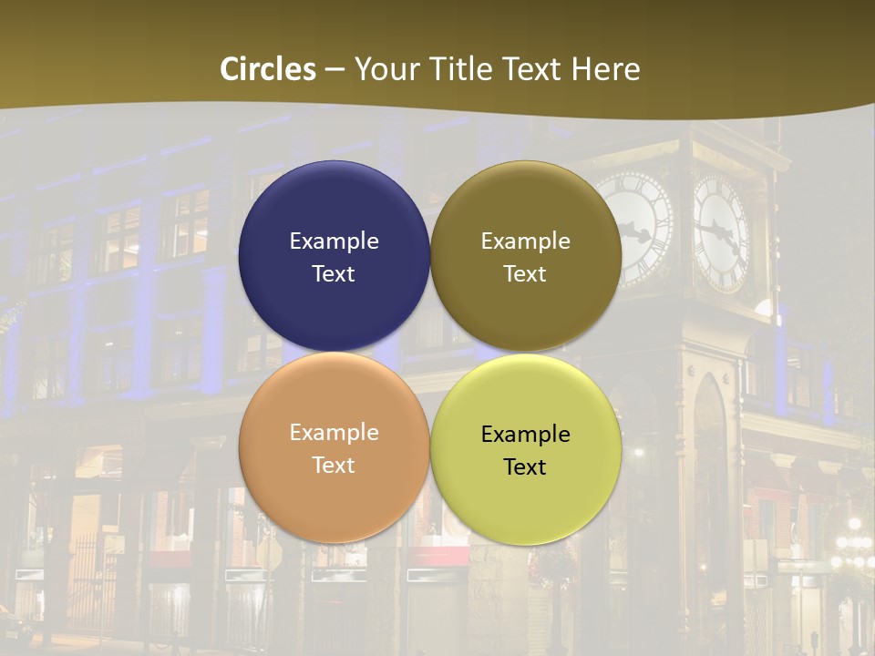 Color Lights Evening PowerPoint Template