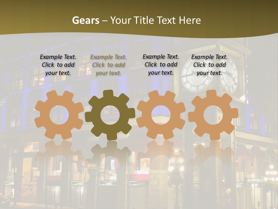 Color Lights Evening PowerPoint Template