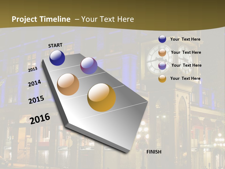Color Lights Evening PowerPoint Template