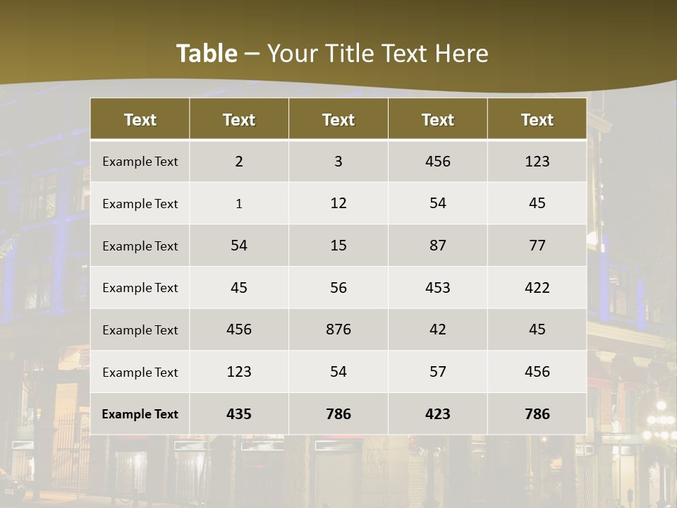 Color Lights Evening PowerPoint Template