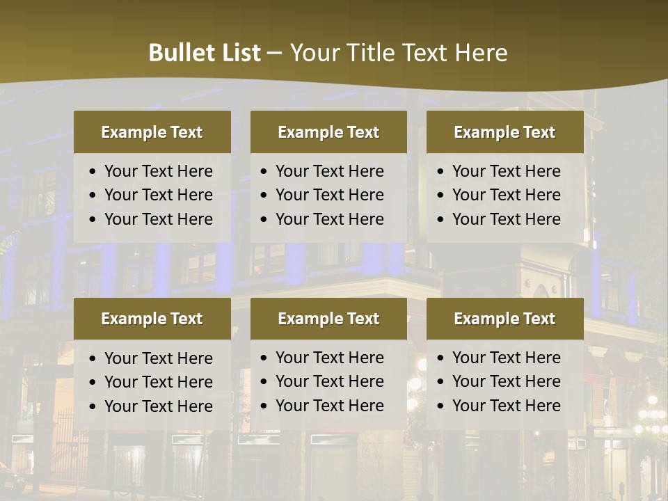 Color Lights Evening PowerPoint Template