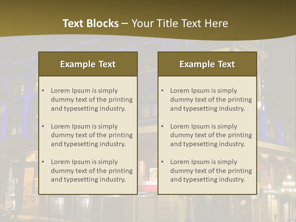 Color Lights Evening PowerPoint Template