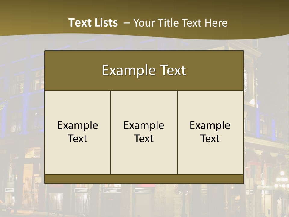 Color Lights Evening PowerPoint Template