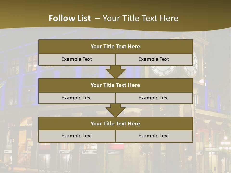Color Lights Evening PowerPoint Template