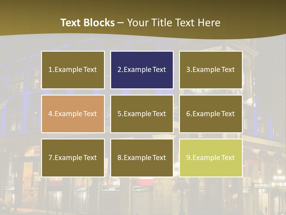 Color Lights Evening PowerPoint Template