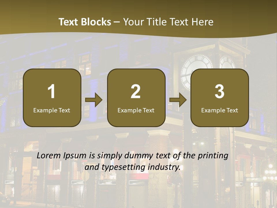 Color Lights Evening PowerPoint Template