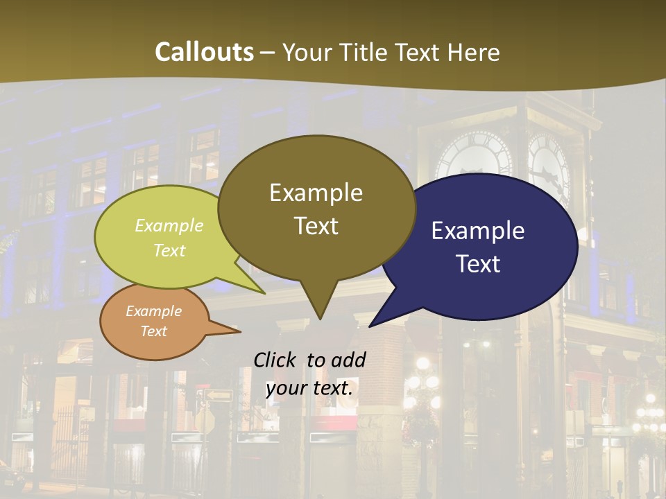 Color Lights Evening PowerPoint Template
