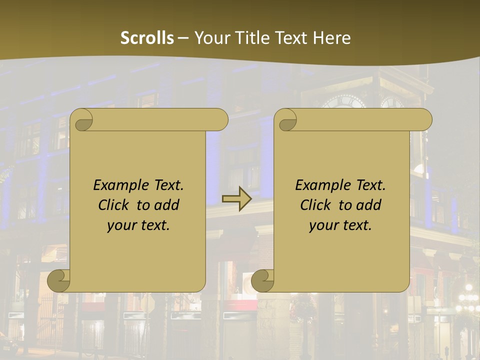 Color Lights Evening PowerPoint Template