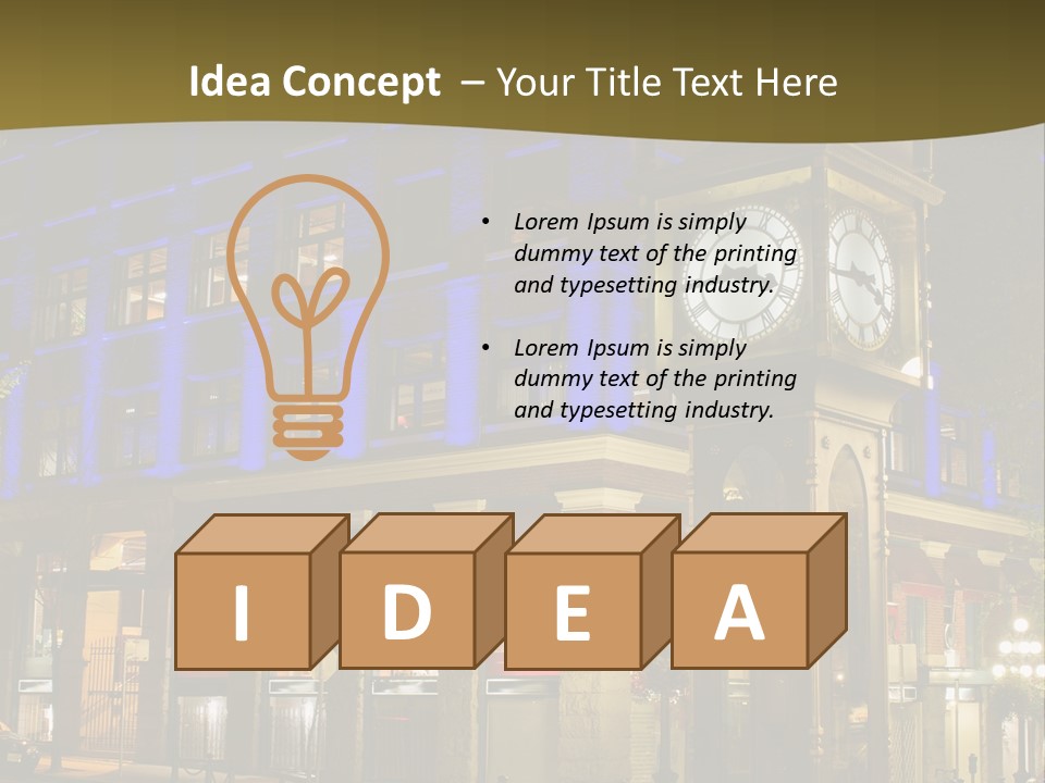 Color Lights Evening PowerPoint Template