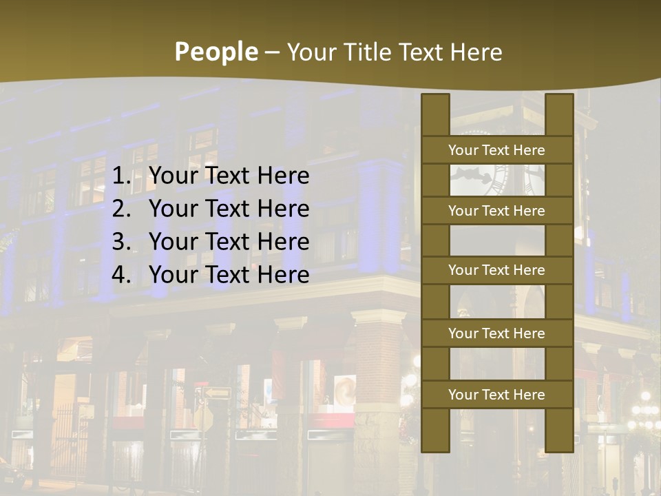 Color Lights Evening PowerPoint Template