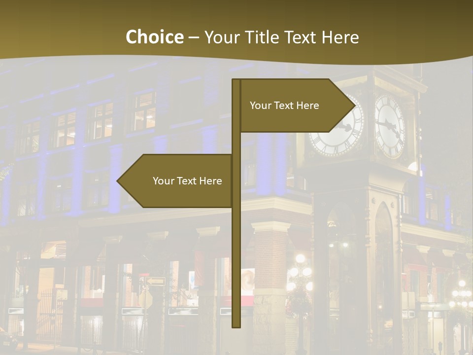 Color Lights Evening PowerPoint Template