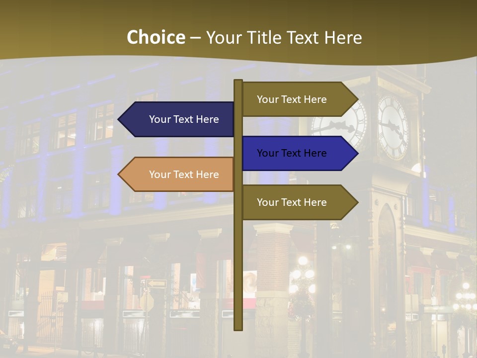 Color Lights Evening PowerPoint Template