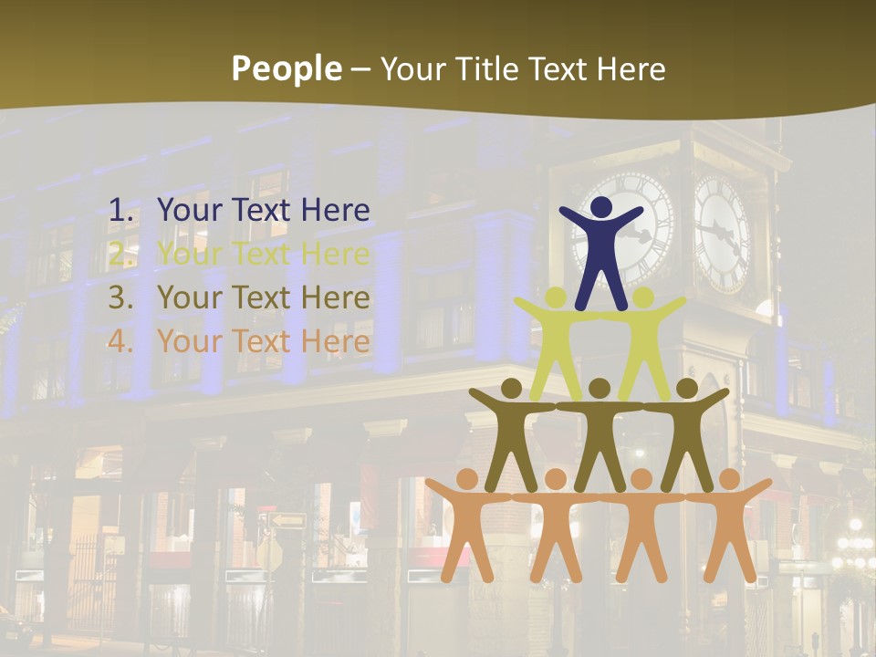 Color Lights Evening PowerPoint Template