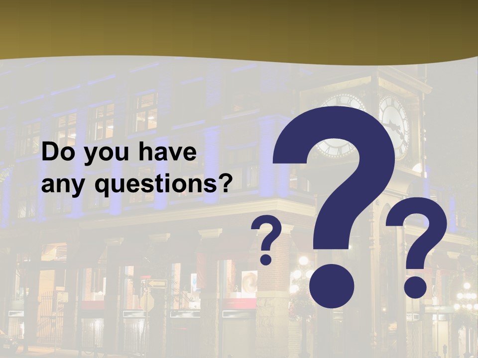 Color Lights Evening PowerPoint Template