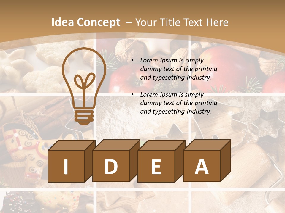 Habit Chocolate Seasonal PowerPoint Template