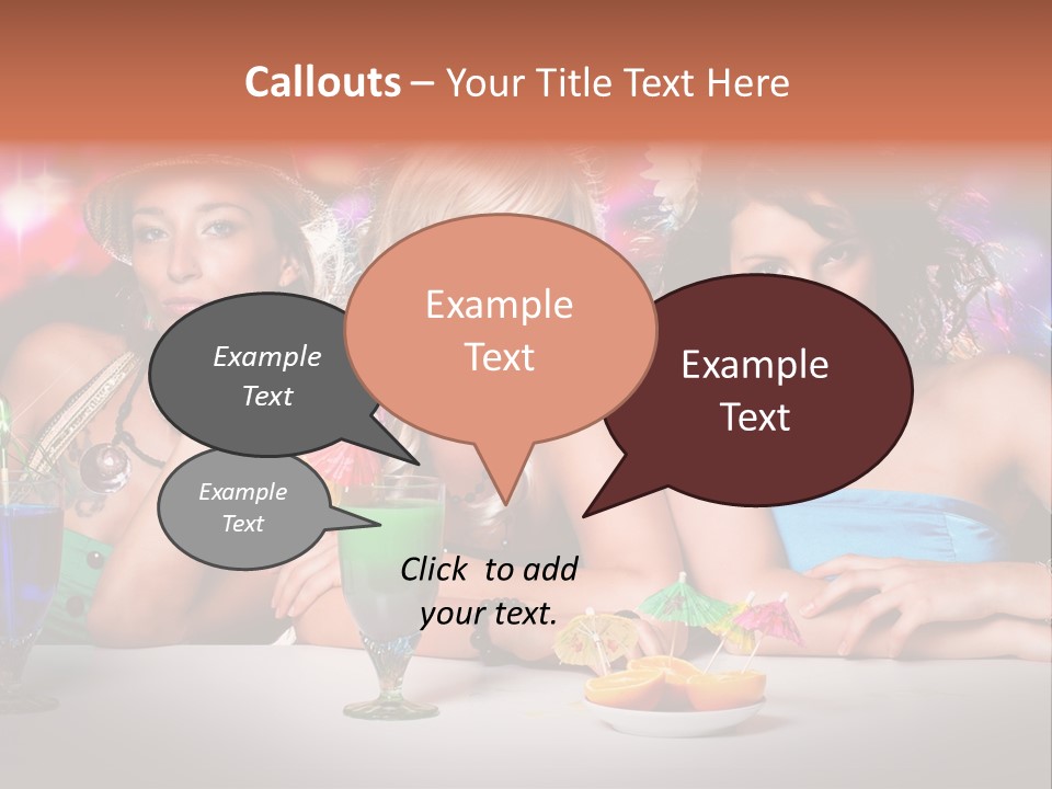 Talking Friendship Entertainment PowerPoint Template