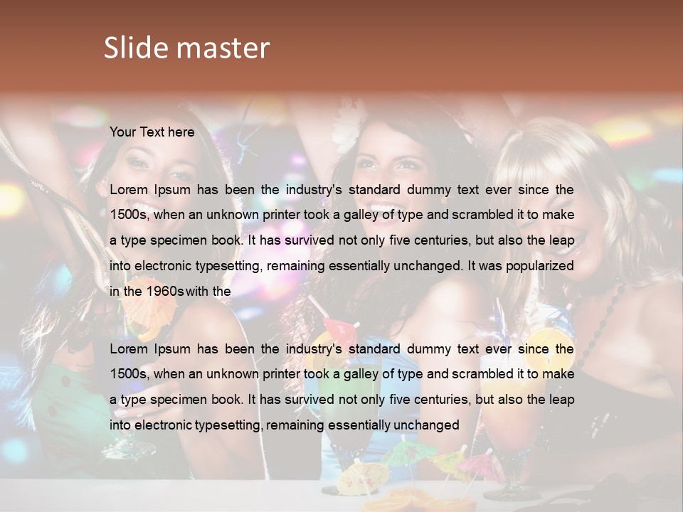 Talking Girls Movement PowerPoint Template