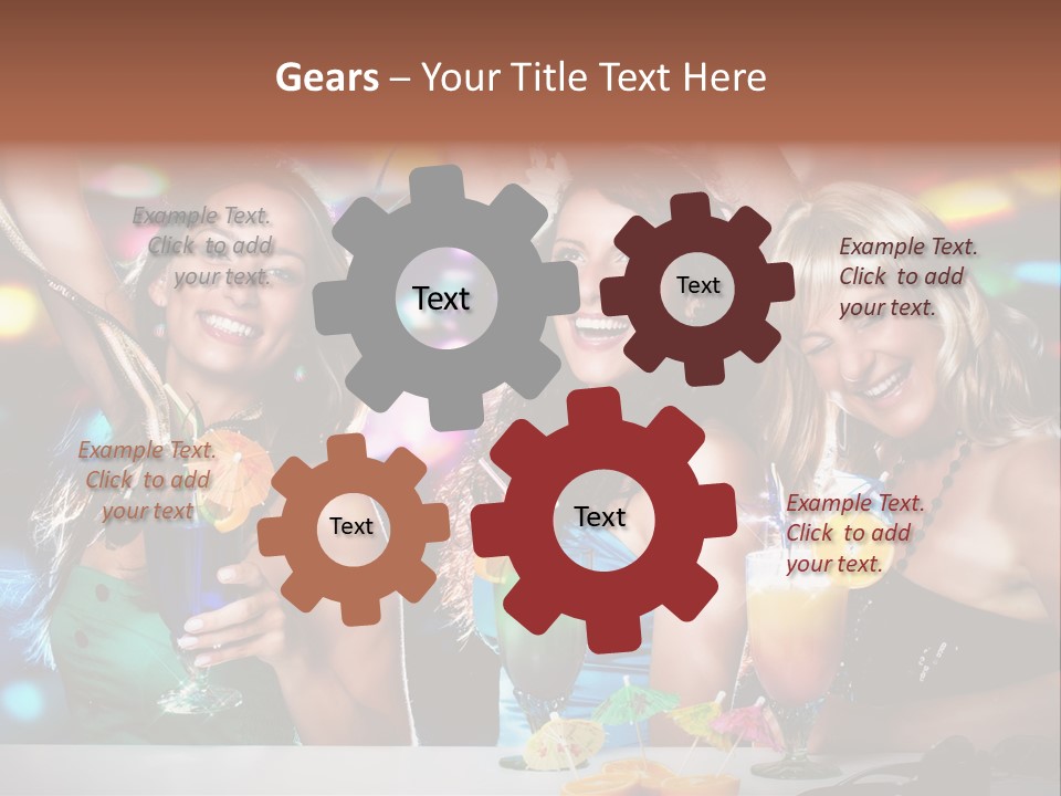 Talking Girls Movement PowerPoint Template