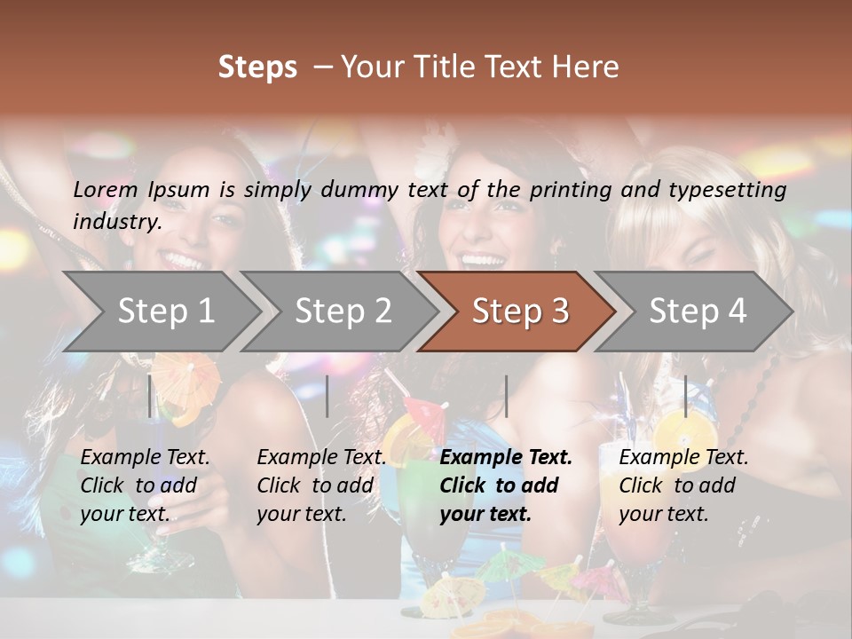 Talking Girls Movement PowerPoint Template