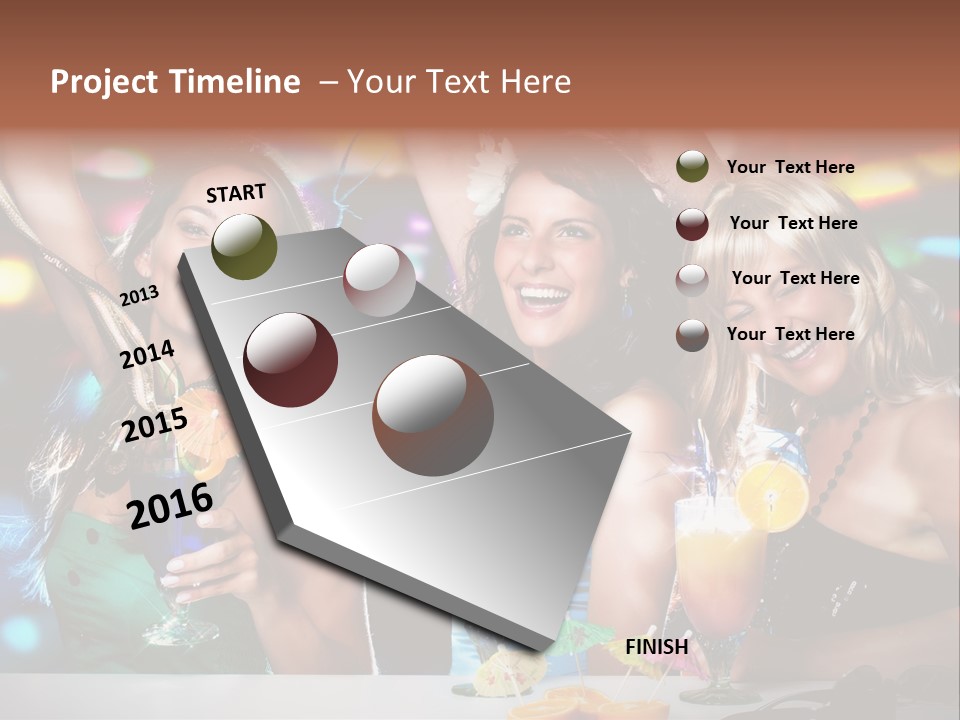 Talking Girls Movement PowerPoint Template