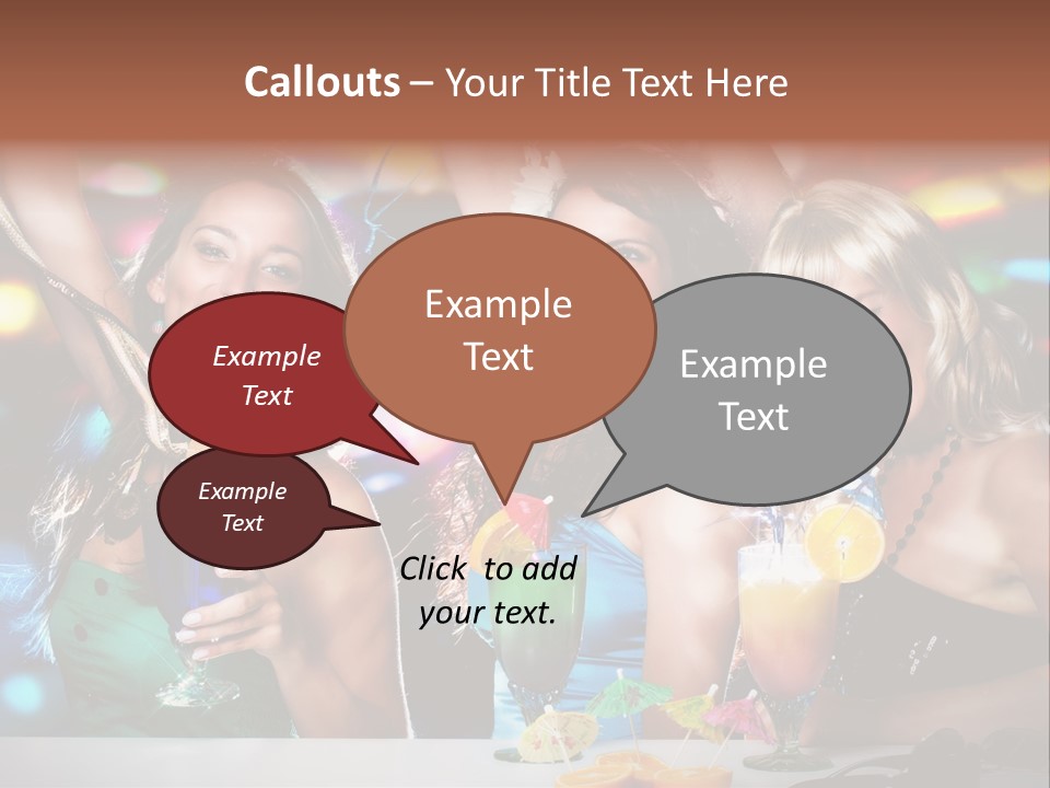 Talking Girls Movement PowerPoint Template