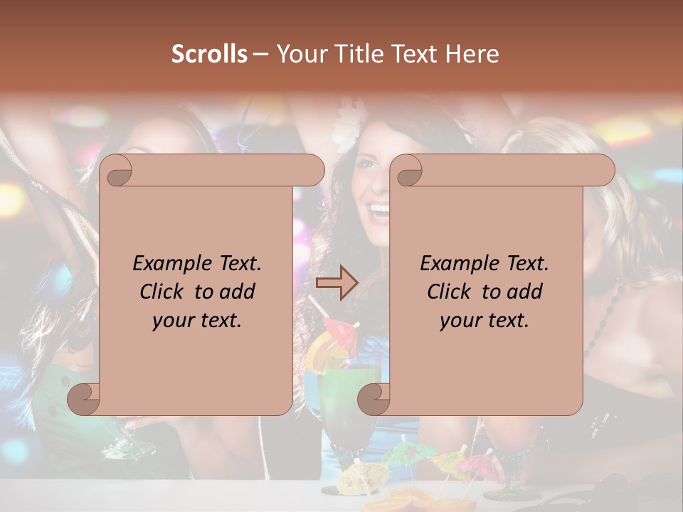 Talking Girls Movement PowerPoint Template