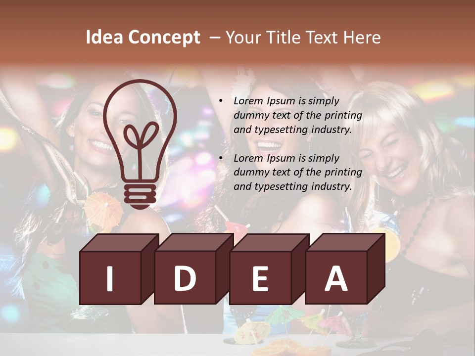 Talking Girls Movement PowerPoint Template