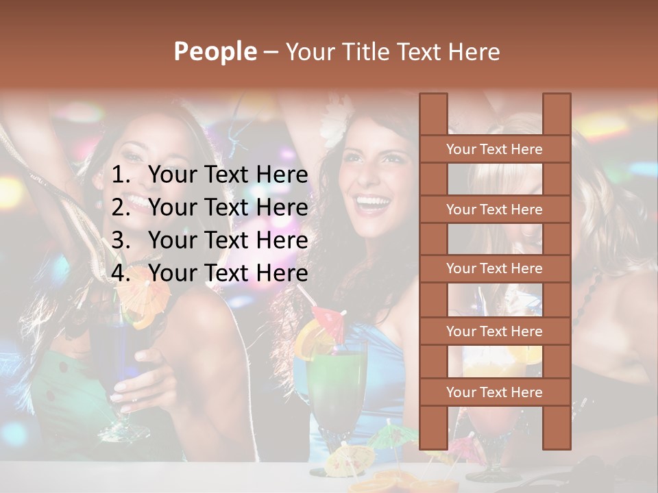 Talking Girls Movement PowerPoint Template