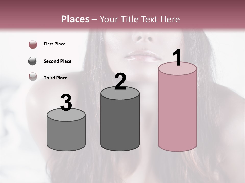 White Nymph Sensuality PowerPoint Template