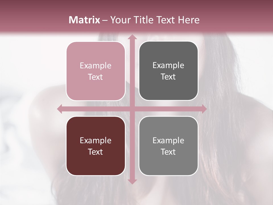 White Nymph Sensuality PowerPoint Template