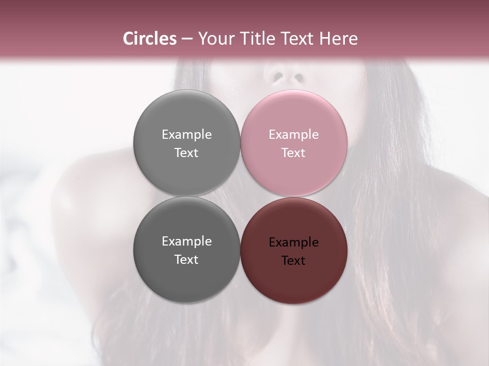 White Nymph Sensuality PowerPoint Template