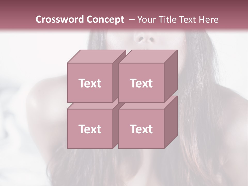 White Nymph Sensuality PowerPoint Template