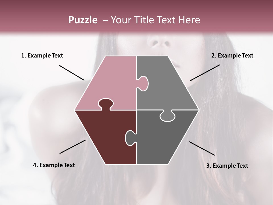 White Nymph Sensuality PowerPoint Template