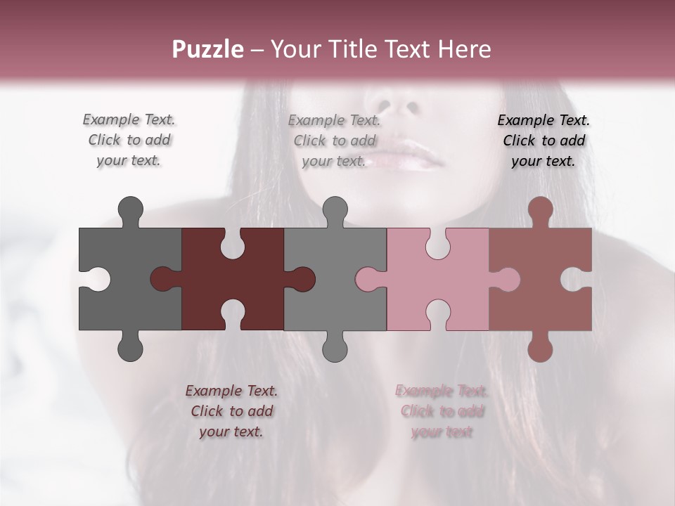 White Nymph Sensuality PowerPoint Template