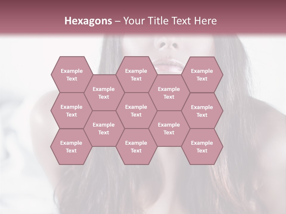White Nymph Sensuality PowerPoint Template
