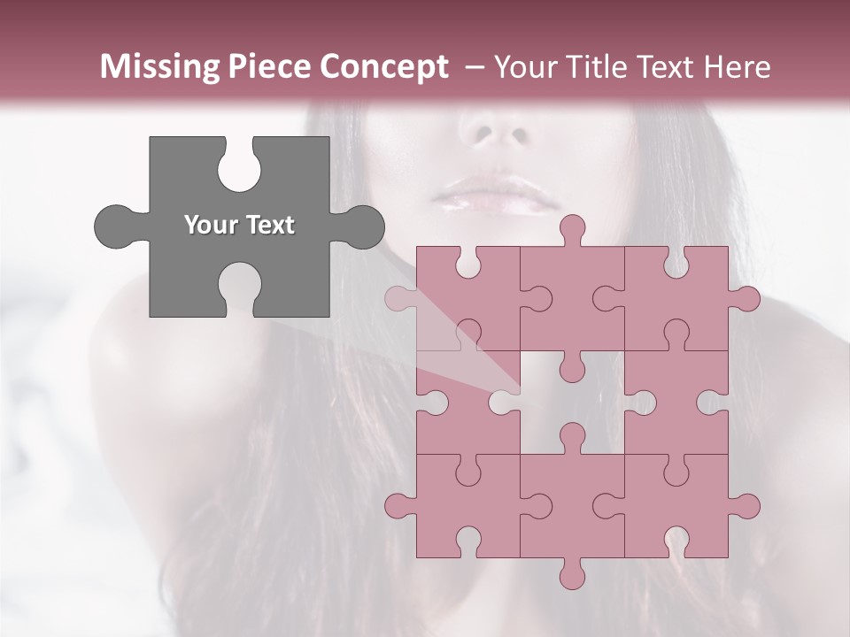 White Nymph Sensuality PowerPoint Template