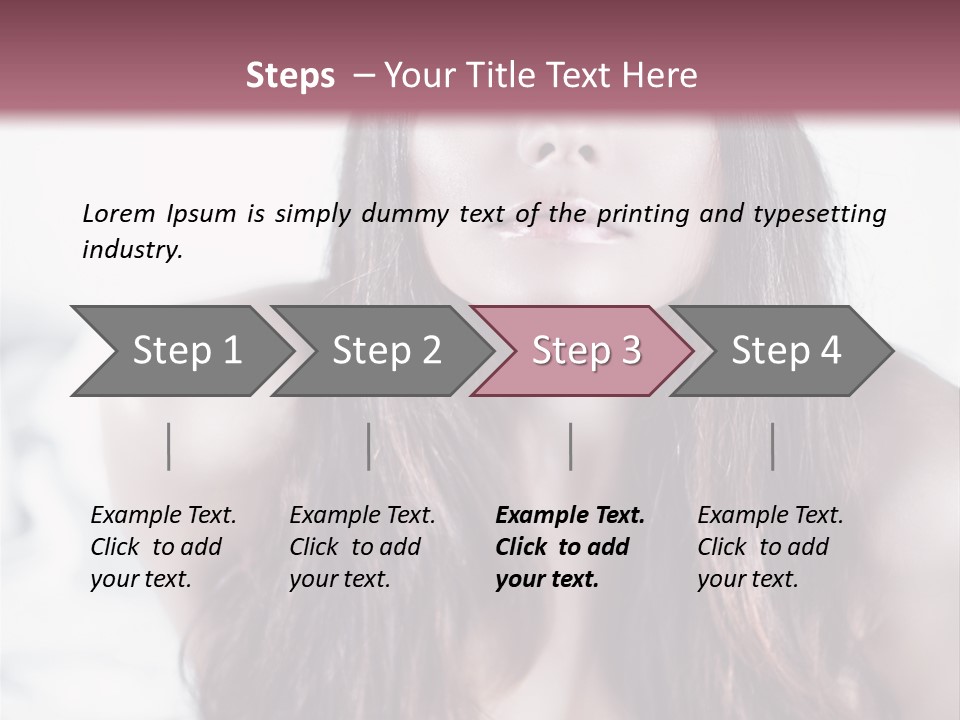 White Nymph Sensuality PowerPoint Template