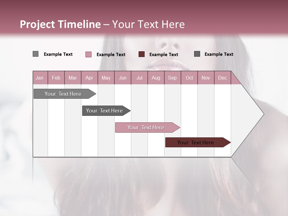White Nymph Sensuality PowerPoint Template