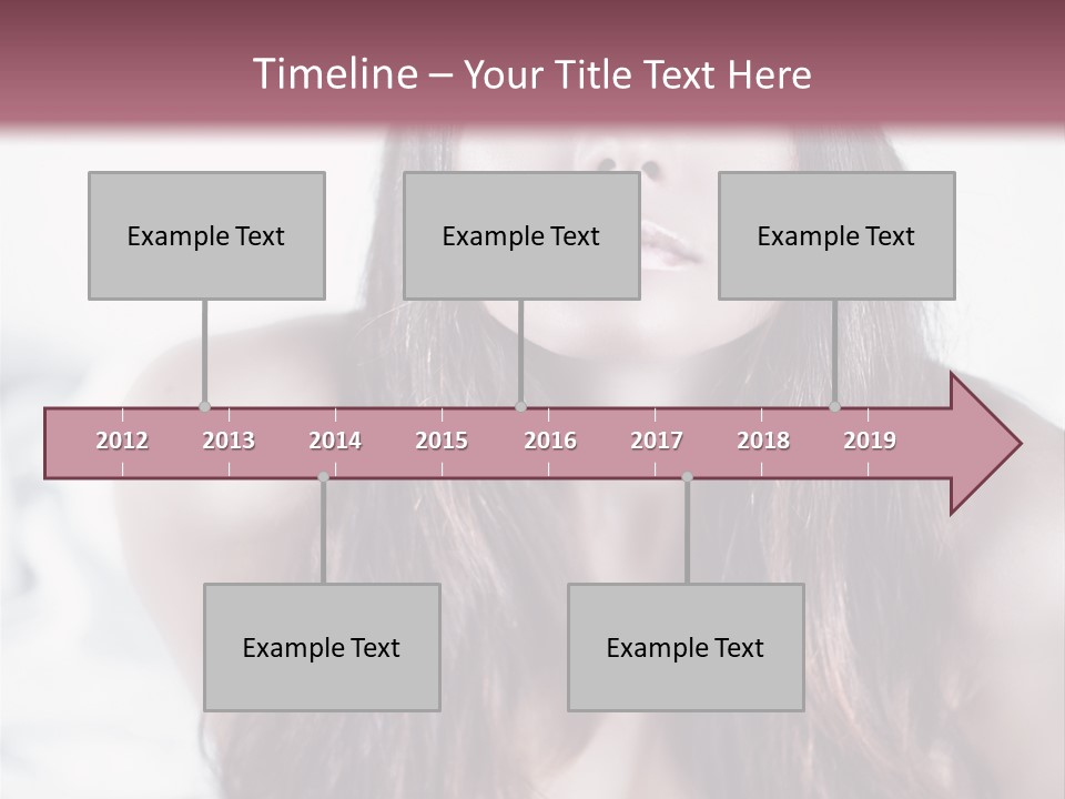 White Nymph Sensuality PowerPoint Template