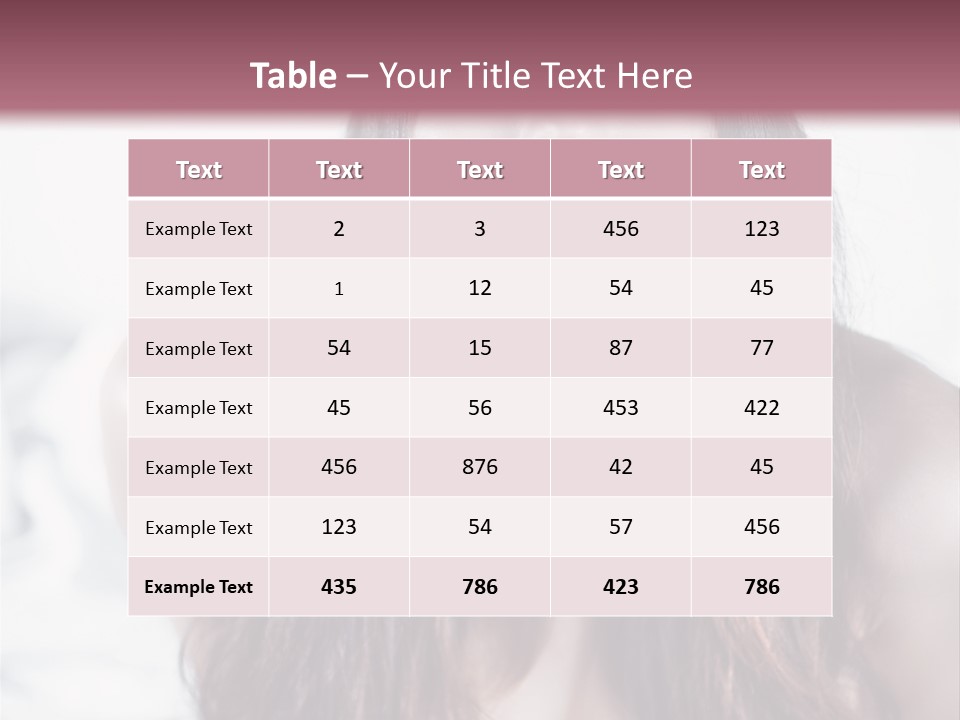 White Nymph Sensuality PowerPoint Template