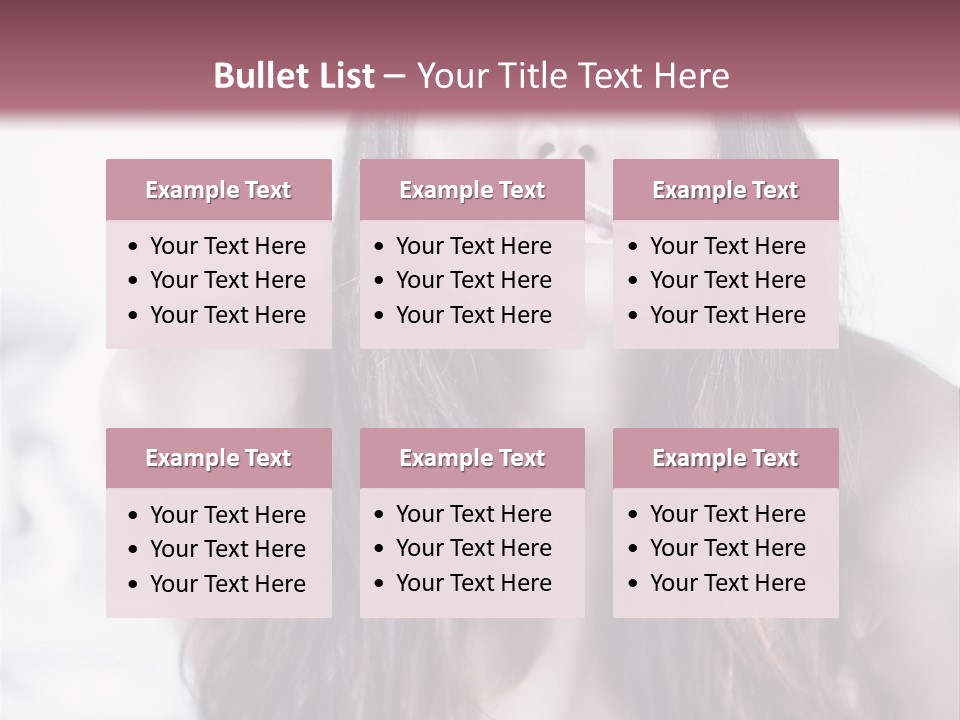White Nymph Sensuality PowerPoint Template