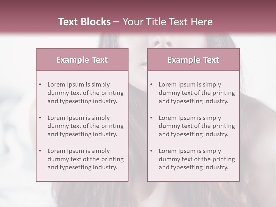 White Nymph Sensuality PowerPoint Template